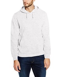 grauer Pullover mit einem Kapuze von Clique