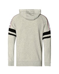 grauer Pullover mit einem Kapuze von CODE-ZERO