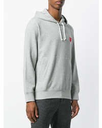 grauer Pullover mit einem Kapuze von Comme Des Garcons Play