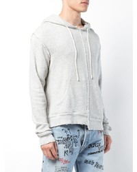 grauer Pullover mit einem Kapuze von R13