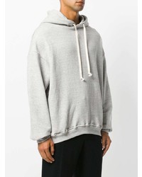 grauer Pullover mit einem Kapuze von Represent