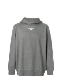 grauer Pullover mit einem Kapuze von Drôle De Monsieur