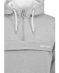 grauer Pullover mit einem Kapuze von Eight2Nine