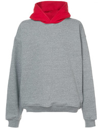 grauer Pullover mit einem Kapuze von Fear Of God