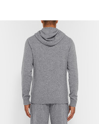 grauer Pullover mit einem Kapuze von Derek Rose