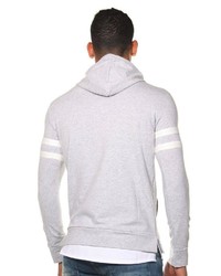 grauer Pullover mit einem Kapuze von Fiyasko Fashion