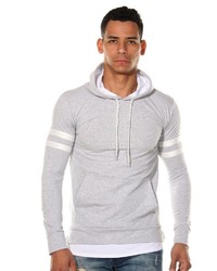 grauer Pullover mit einem Kapuze von Fiyasko Fashion