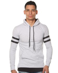 grauer Pullover mit einem Kapuze von Fiyasko Fashion