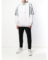 grauer Pullover mit einem Kapuze von Alexander Wang