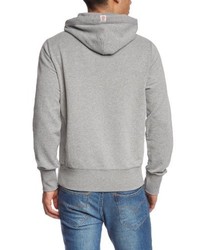 grauer Pullover mit einem Kapuze von Franklin & Marshall