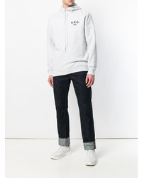 grauer Pullover mit einem Kapuze von A.P.C.