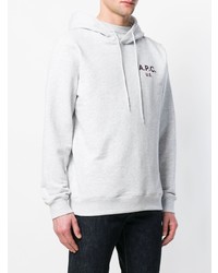 grauer Pullover mit einem Kapuze von A.P.C.