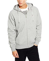 grauer Pullover mit einem Kapuze von Gant