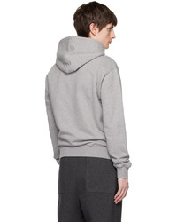 grauer Pullover mit einem Kapuze von AMI Alexandre Mattiussi