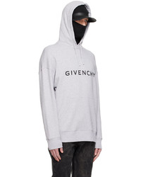 grauer Pullover mit einem Kapuze von Givenchy