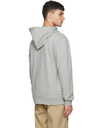 grauer Pullover mit einem Kapuze von A.P.C.