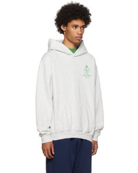 grauer Pullover mit einem Kapuze von Sporty & Rich