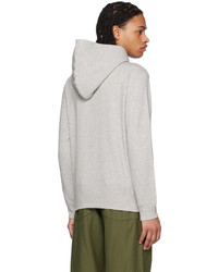 grauer Pullover mit einem Kapuze von Comme Des Garcons Play