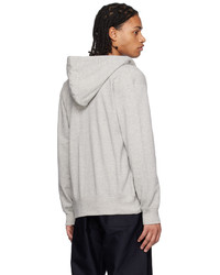 grauer Pullover mit einem Kapuze von Comme Des Garcons Play