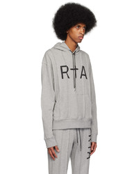 grauer Pullover mit einem Kapuze von RtA