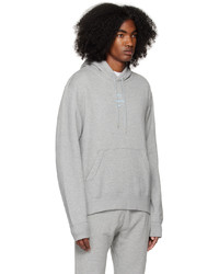 grauer Pullover mit einem Kapuze von Nike