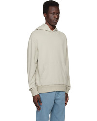 grauer Pullover mit einem Kapuze von Zegna