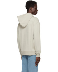 grauer Pullover mit einem Kapuze von Zegna