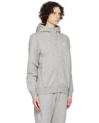 grauer Pullover mit einem Kapuze von Nike