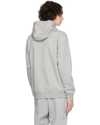 grauer Pullover mit einem Kapuze von Nike