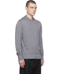 grauer Pullover mit einem Kapuze von Officine Generale