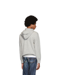 grauer Pullover mit einem Kapuze von Comme Des Garcons Play