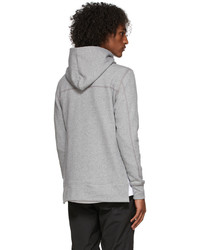 grauer Pullover mit einem Kapuze von John Elliott