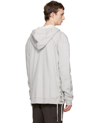 grauer Pullover mit einem Kapuze von Faith Connexion