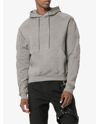 grauer Pullover mit einem Kapuze von Gmbh