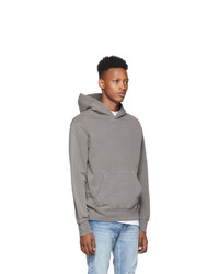 grauer Pullover mit einem Kapuze von Ksubi