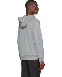 grauer Pullover mit einem Kapuze von Alexander McQueen