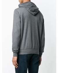 grauer Pullover mit einem Kapuze von Eleventy