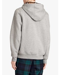 grauer Pullover mit einem Kapuze von Burberry