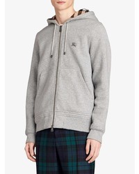 grauer Pullover mit einem Kapuze von Burberry