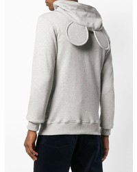 grauer Pullover mit einem Kapuze von Comme Des Garçons Shirt Boys