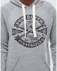 grauer Pullover mit einem Kapuze von Von Dutch