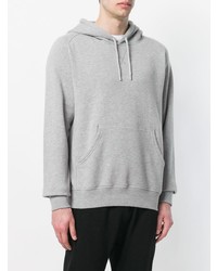 grauer Pullover mit einem Kapuze von Pop Trading International