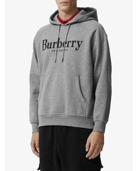 grauer Pullover mit einem Kapuze von Burberry