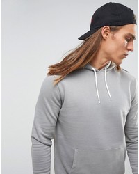 grauer Pullover mit einem Kapuze von Asos