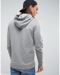 grauer Pullover mit einem Kapuze von Asos