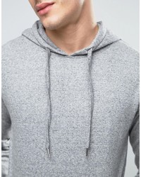 grauer Pullover mit einem Kapuze von Bellfield