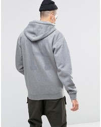 grauer Pullover mit einem Kapuze von HUF