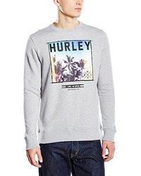 grauer Pullover mit einem Kapuze von Hurley