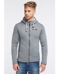 grauer Pullover mit einem Kapuze von Icebound