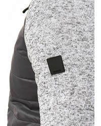grauer Pullover mit einem Kapuze von INDICODE